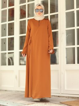 Yandan Bağlamalı Tarçın Ferace