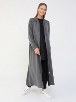 Poplin Kolsuz Siyah Tunik