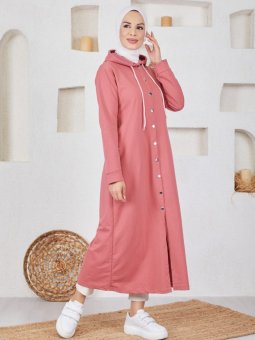 Önden Cıtçıtlı Gül Kurusu Kap