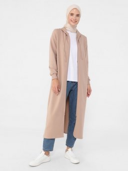 Fermuarlı Spor Sütlü Kahve Kap