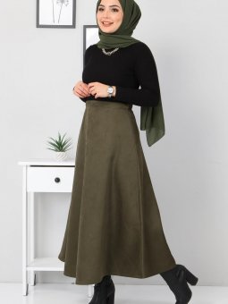 Süet Mevlana Haki Etek