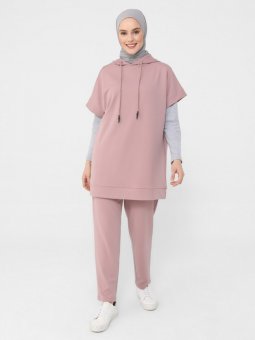 Tunik & Pantolon İkili Derin Pembe Takım