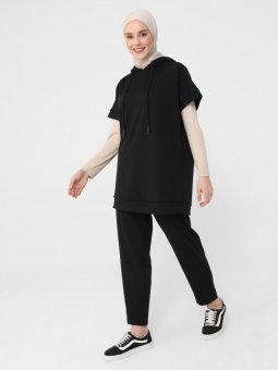 Tunik & Pantolon İkili Siyah Takım