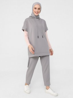 Tunik & Pantolon İkili Vizon Takım