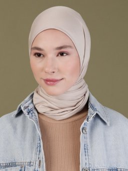 Penye Açık Vizon Eşarp