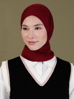 Penye Bordo Eşarp