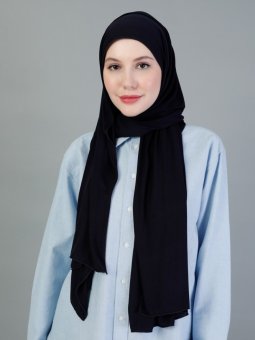 Basic Penye Lacivert Şal