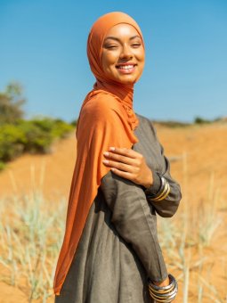 Jersey Penye Viskon Kiremit Şal