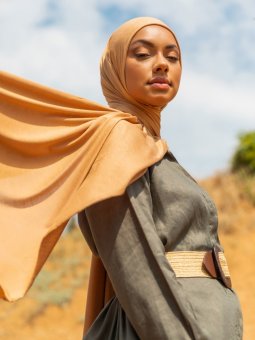 Jersey Penye Viskon Camel Şal