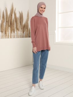 Soğan Kabuğu Bisiklet Yaka 75cm Triko