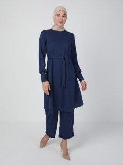 Tunik & Pantolon İkili İndigo Takım