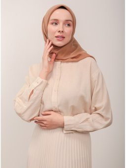 Pamuk Sütlü Kahve Eşarp