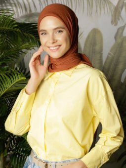 Pamuksu Jazz Kiremit Eşarp