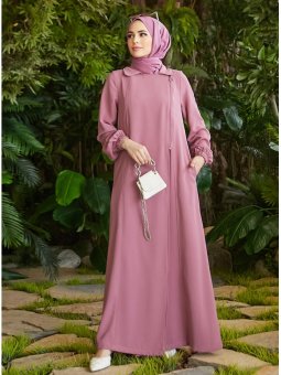 Denim Gül Kurusu Ferace