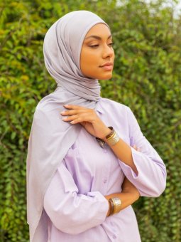 Jersey Penye Viskon Gri Şal