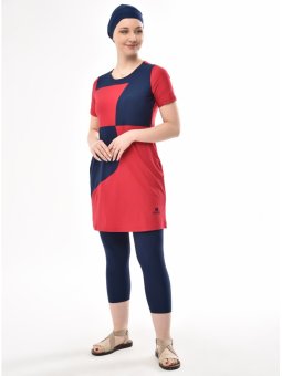 Kırmızı Yarım Kapalı Havuz Mayosu