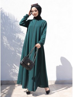 Mevlana Cepli Zümrüt Yeşili Ferace