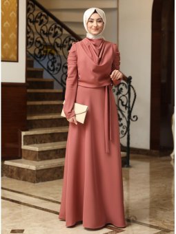 Kardelen Gül Kurusu Abiye Elbise