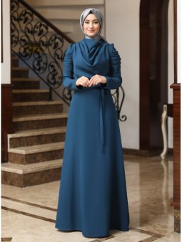 Kardelen Petrol Abiye Elbise