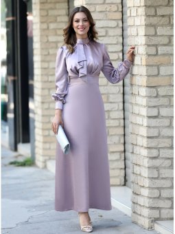 Damla Lila Abiye Elbise