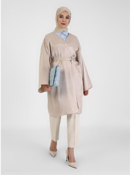 Vizon Kuşak Detaylı Kimono