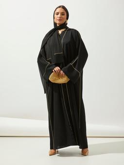 Siyah Gold Biye Abaya