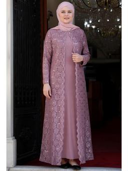 Papatya Pudra Abiye Elbise