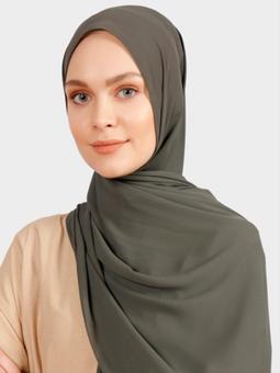 Elit Krep Koyu Haki Şal