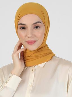 Boneli Şifon Hardal Şal