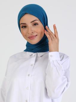 120 Cm Flamlı Petrol Eşarp