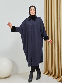 Düğmeli Lacivert Panço