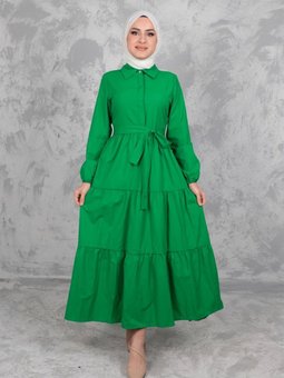 Yeşil Gömlek Elbise