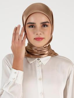 İpek Saten Vizon Eşarp