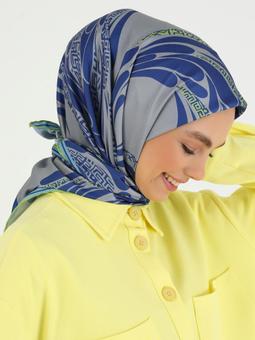 Alice Tasarım Desenli Twill Çok Renkli Eşarp