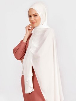 Elit Krep Beyaz Şal