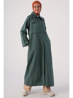 Nefti Sivri Yakalı Gizli Patlı Ferace