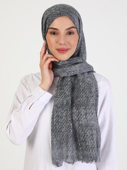 Polyester Gri Şal