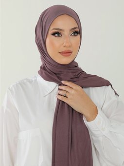 Luxury Penye Açık Mürdüm Şal