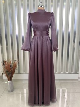 Afra Lila Abiye Elbise