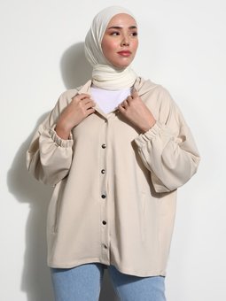 Kapüşonlu Çıtçıtlı Fil Dişi Kap