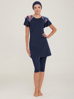 Koyu Lacivert Havuz Mayosu