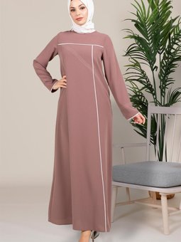 Yazlık Bağlamalı Pamuklu Turuncu Tunik