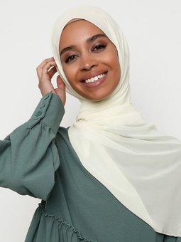 Elit Şifon Açık Sarı Şal