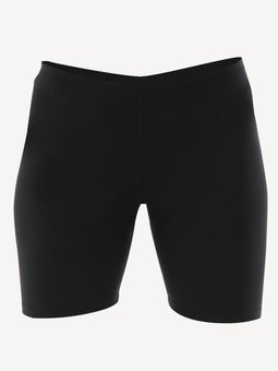 Siyah Midi Tayt Havuz Mayosu