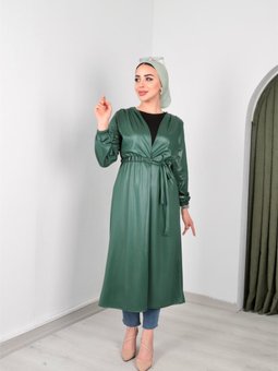 Zümrüt Yeşili Deri Kap