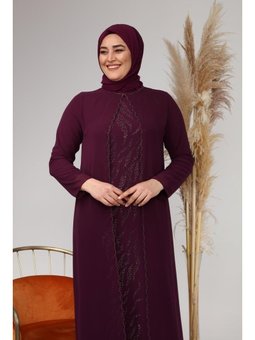 Desenli Siyah Elbise