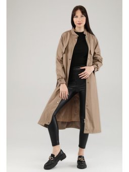 Çıtçıt Fermuar Astarlı Mevsimlik Vizon Trençkot