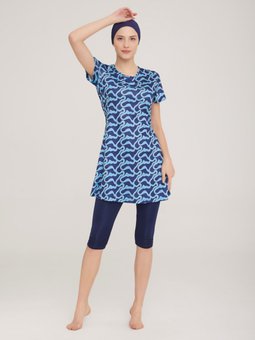 Koyu Lacivert Havuz Mayosu