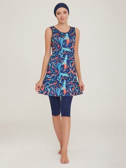 Kyou Lacivert Havuz Mayosu