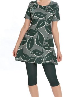 Büyük Beden Askılı Örme Spor Salopet Mor Elbise